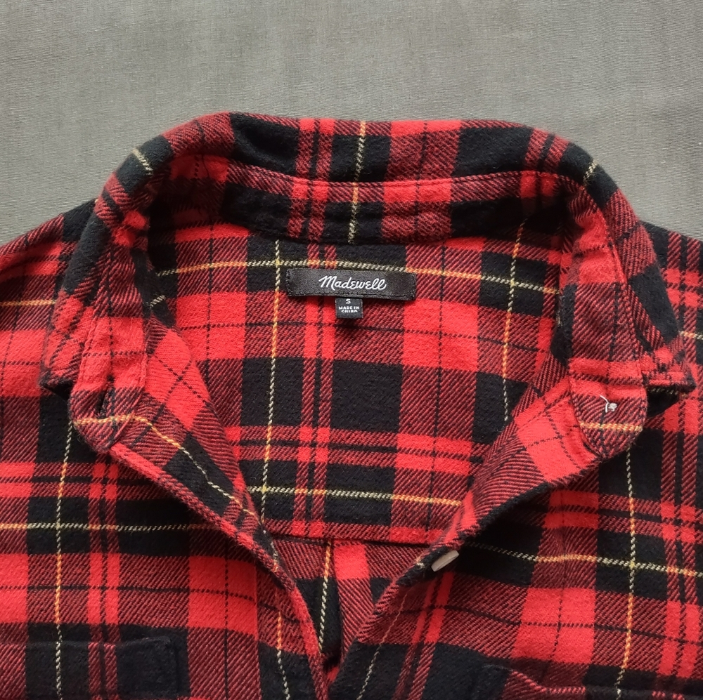 Madewell Classic Ex-Boyfriend Flannel Shirt In Kirtling Plaid - Picture 12 of 16